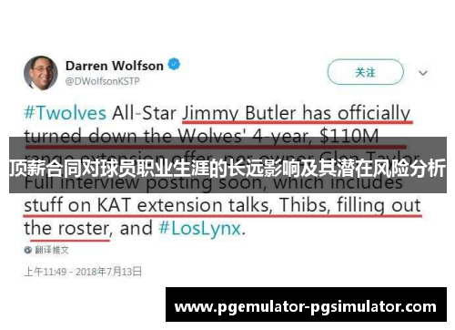 顶薪合同对球员职业生涯的长远影响及其潜在风险分析